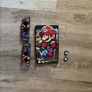 Nintendo Switch Colorful Mario Gaming Console Cover